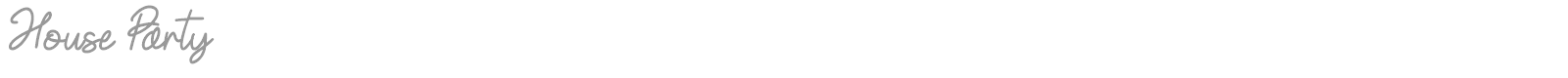 House Party font preview